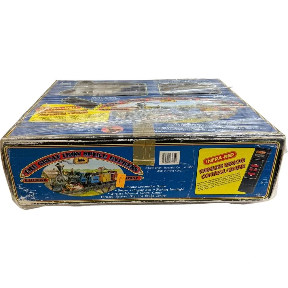 New Bright Great Iron Spike Express Train Set 3172 Wireless‎ Remote Vintage